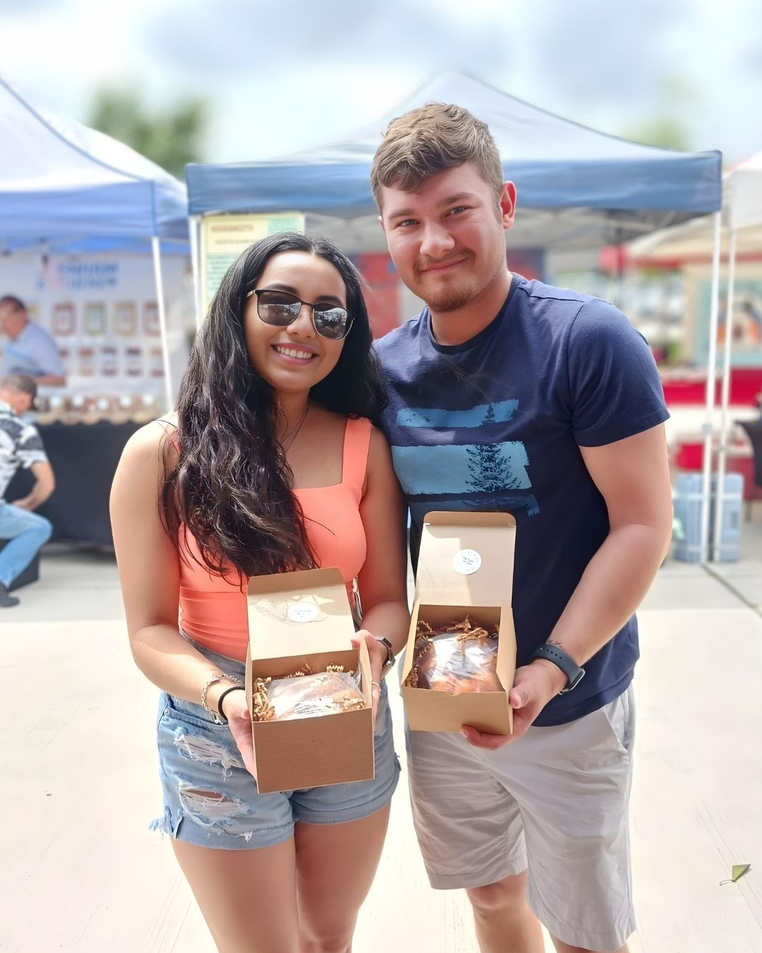 Clients enjoy rum cakes