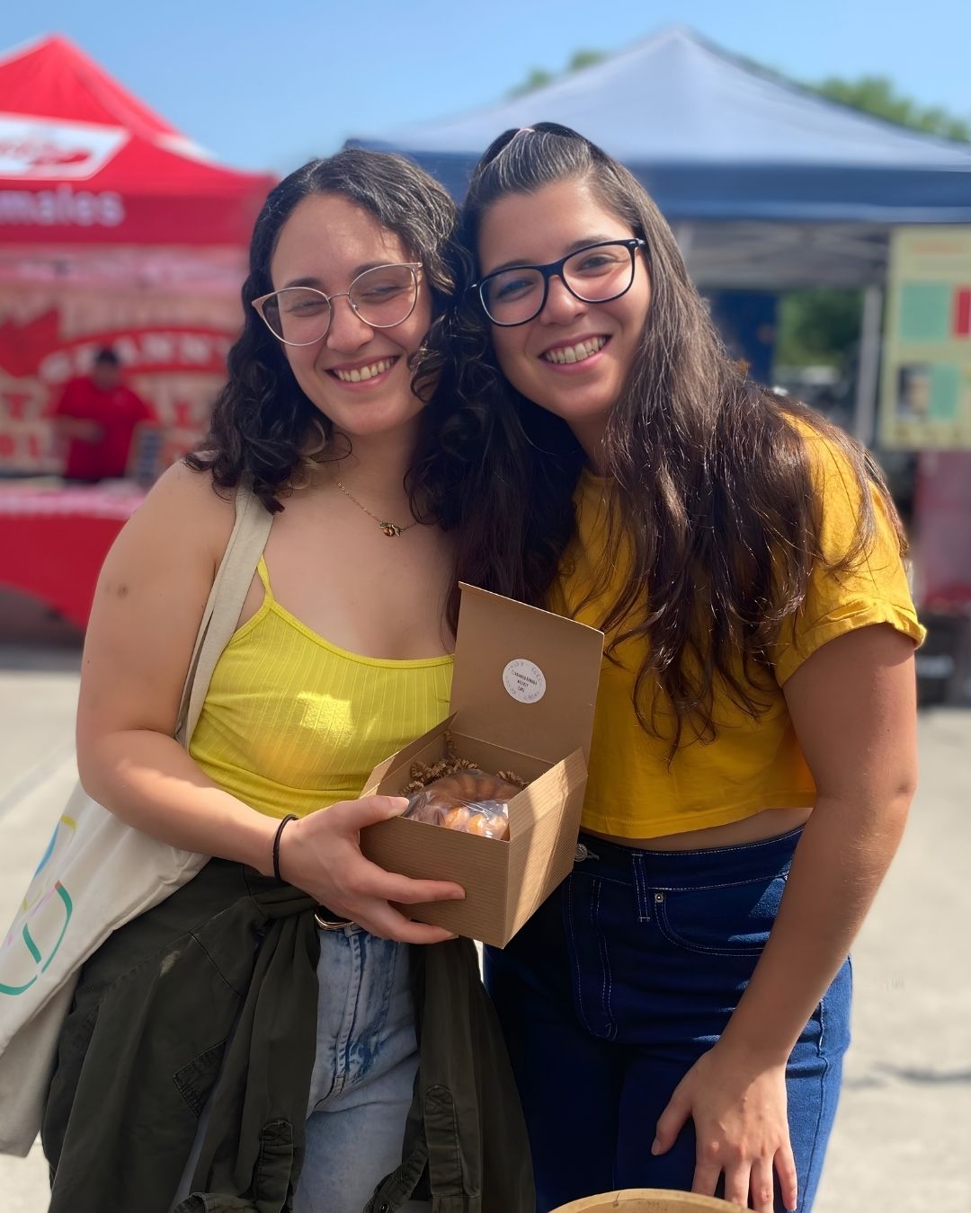 Share rum cakes with friends